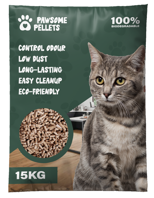 15kg Wood Pellet Cat Litter